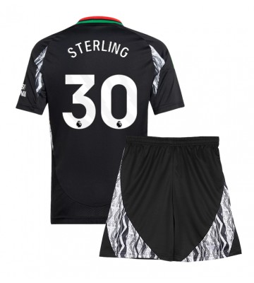 Arsenal Raheem Sterling #30 Segunda Equipación Niños 2024-25 Manga Corta (+ Pantalones cortos)